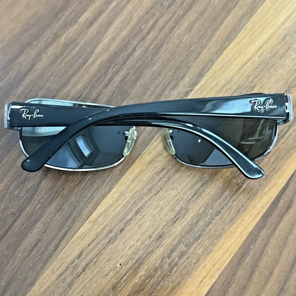 Ray-Ban (1) RB 3189 Leather II & (2) RB 3215 Sunglass Black FRAMES ITALY -3 PAIR